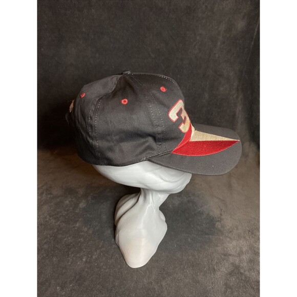 Vintage 90s Dale Earnhardt Sr 3 Geometric Colored Hat CSA Brand Black Adjustable - Picture 6 of 8